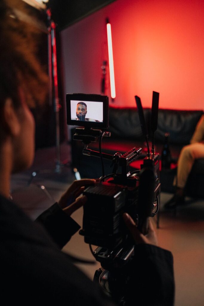 Cámara grabando en un rodaje